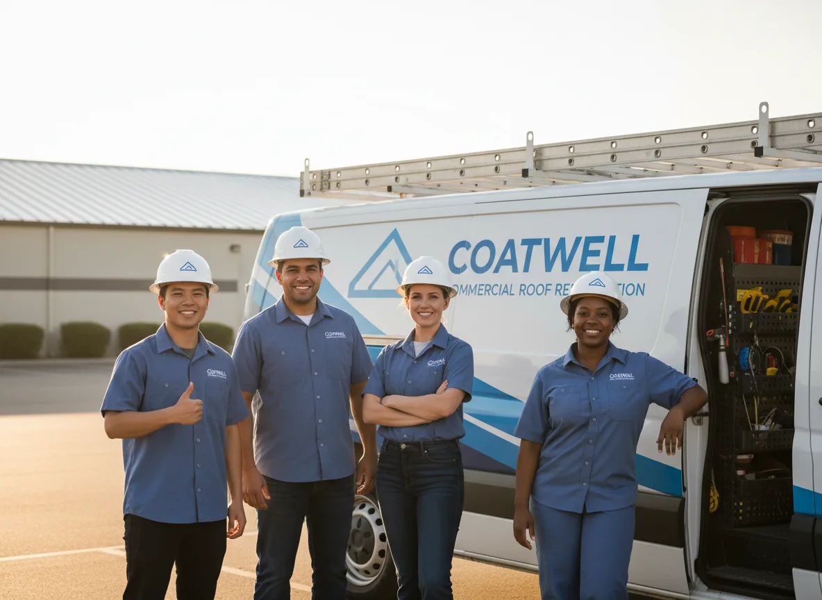 Commercial roof coating company in Rosser, TX
