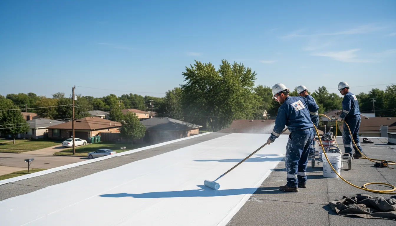 Commercial roof coating in Rosser, TX near me